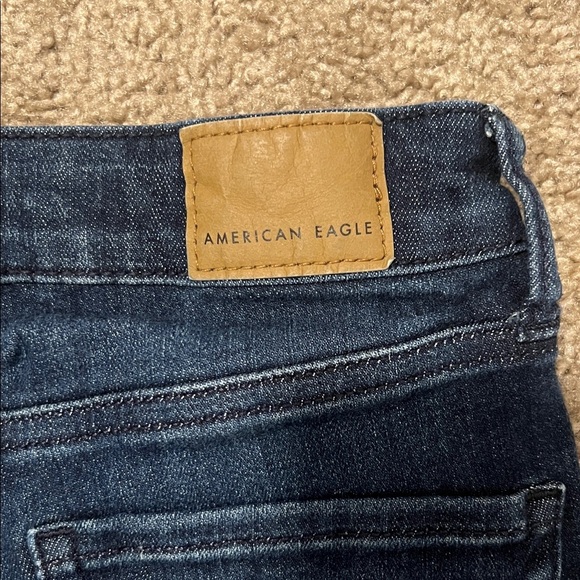 American Eagle Outfitters Dark Blue Jean Shorts size 0 - Picture 6 of 7